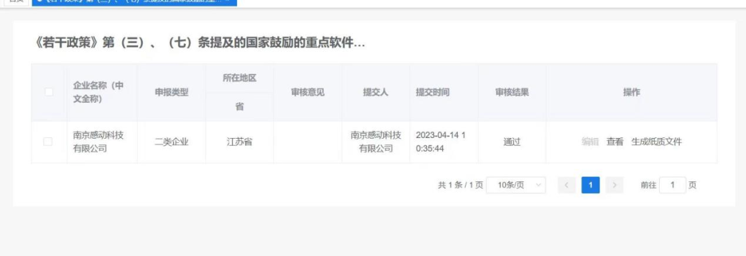贊！感動科技獲“國家鼓勵的重點軟件企業(yè)”認定